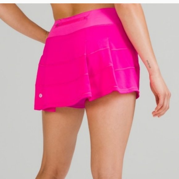 NWT Lululemon Pace Rival Tennis Skirt POW Pink 4 R - Picture 5 of 15